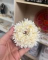 Mogra Gajra Hair Accessories for Women & Girls - Hair Flower Bun Artificial Fake Gajra Scrunchies Rubber Band to Wear on Wedding. 