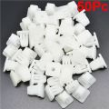 50Pcs 8* 8.5mm Plastic Rivets Fastener bumper nut screw seat quick screw seat self tapping nail base headlight taillight square.