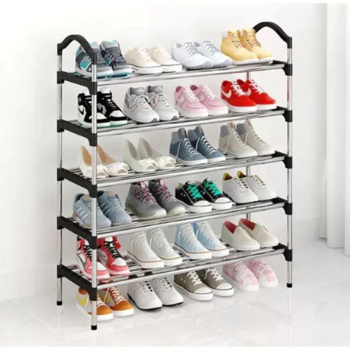 6 Layer Steel Shoe Rack Organizer