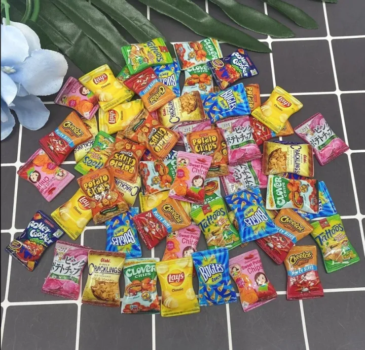 10PCS/Lot%201/6%20Scale%20Dollhouse%20Miniature%20Resin%20Chips%20Model%20Mini%20Snack%20for%20Doll%20House%20Decor%20Toys%20Accessories%20-%20Image%205