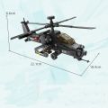  Building Blocks Helicopter Model High Simulation Assemble Bricks Toy Collectible  for Kids Kit Adults. 
