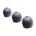 Shure headphone X-tips 2mm core size M (medium) 3 cushion (black). 