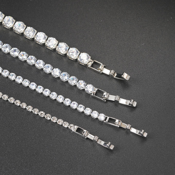 Silver%20Color%202.5/3/4/5mm%20Zircon%20Tennis%20Bracelet%20For%20Women%20Men%20Dazzling%20Crystal%20Hand%20Chain%20Wedding%20%20Punk%20Fashion%20Jewelry%20-%20Image%205