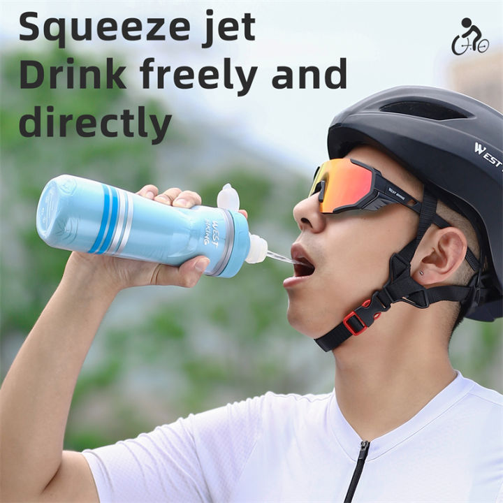 WEST%20BIKING%20Insulated&Cold%20Bicycle%20Water%20Bottle%20620ml%20Portable%20Leakproof%20Cycling%20Kettle%20Running%20Hiking%20Squeeze%20Sports%20Bottle%20-%20Image%204