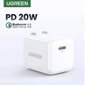 UGREEN Nexode Mini 20W USB-C PD Fast Charger GaN Charger for iPhone 15 14 13 12 Pro Max iPad Samsung Pixel Type-C Fast Charging Adapter. 