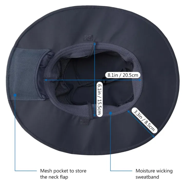 Bassdash%20UPF%2050+%20UV%20Protection%20Bucket%20Hat%20Water%20Resistant%20Wide%20Brim%20Tactical%20Fishing%20Hat%20Adjustable%20Size%20-%20Image%205