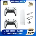 M15 Game Stick Mini TV Handheld Game Classic 4K Retro Game Wireless Controllers HD Output Gaming Consola for PS1 Arcade. 