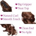 10Inch Synthetic Short Wavy Curly Ponytail Claw Clip in Hair Extension Brown Blonde Black Hairpiece for Women. 