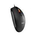 MEETION MT-M362 USB Wired Mouse Black with High Precision & Accuracy, 3+1 Buttons, 1000 DPI Optical Sensor, Symmetrical & Ergonomic Design, Plug & Play, Compatible with XP/Vista/7/8/10/11 MAC OS. 