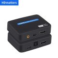 4K HDMI Audio Extractor HDMI Audio Splitter HDMI to Toslink+Aux Audio+HDMI Video Converter Splitter for PS4 PS5 HDTV DVD.