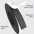Self Adhesive Magnetic Strips Strong Magnetic Tape Flexible Magnet Strip for Fridge DIY Photo Poster Office Rubber Magnets. 