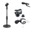Mic head, neck, mic head, neck, mic head, mic head, adjustable mic head, thick plastic. 