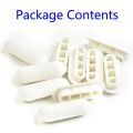Buffers Toilet Seat Bumpers 10Pcs Sturdy Top Cover White Accessories Cushion Pack Pads Replacement Home Practical. 