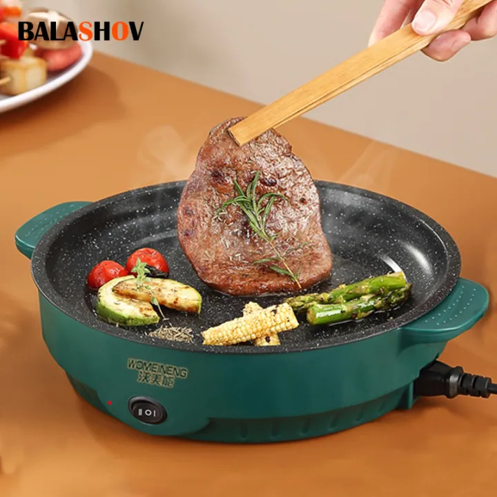Electric MultiCooker Electric Frying Pan 220V Househould Barbecue Fried Steak Fish Omelette Frying Pan Non-stick Cooking Machine rice cooker