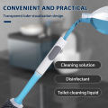Water Spray Silicone Toilet Brush With Wall-Mounted Breathable Silicone TPR Brush 40cm Long Handle Bathroom Cleaning Accessories. 