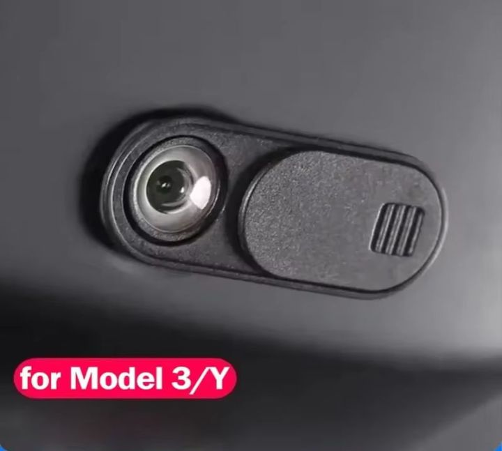 Webcam Cover For Tesla Model 3 ModelY Car Camera Cover Blocker Privacy Protector Phones Laptops Webcam Slide Sticker Amagi