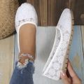 Spring Autumn New Round Toe Fashionable Comfortable Casual Sports Shoes Square Heel Shallow Mouth Mesh Single Shoes for Women.