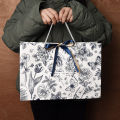 New Bags Mother's Day Wrapping Bags Floral Paper Bags Tote Bags Birthday Paper Bags Premium Bags with Ribbon.