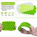 Ice Cube Mold Reusable Silicone Ice Cube Mold BPA Free Ice Cream Maker with Lids DIY Popsicle Mold Ice Cube Trays. 