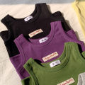 Fashion Children T-shirt For Girls Boys Cotton Vest Tops Kids Summer Clothes Sleeveless T-shirt.