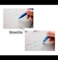 M&G I-Erase Gel Pen erasable ink available in blue and black colours with attached eraser. 