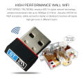 Dual Bluetooth 4.0 and WiFi Nano USB Adapter Wireless Dongle Network Receiver Transmitter Signal Booster for PC Laptop. 
