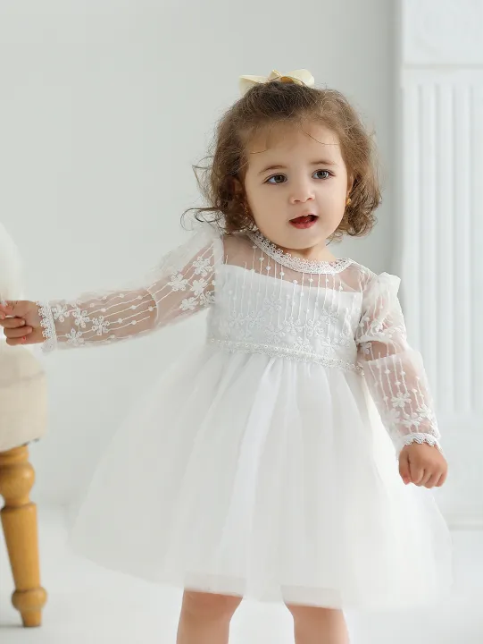 Baby%20Christening%20Stuff%20Dress%20Baby%20Dress%20Girls%20Party%20Birthday%20Wedding%20Princess%20White%20Dresses%20for%20Woman%20-%20Image%204
