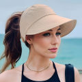 Spring and summer empty top duckbill cap women's baseball cap can hang mask outdoor sun hat thin quick drying sun hat. 