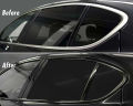 3/5/7/10CM Glossy Black Vinyl Wrap Film Tape Stripes For Car Hood Roof Decal Pillar Chrome Delete Blackout Window Trim Film.
