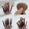 13 PCS Makeup Brushes Set Eye Shadow Foundation Women Cosmetic Brush Eyeshadow Blush Beauty Soft Make Up Tools Bag. 