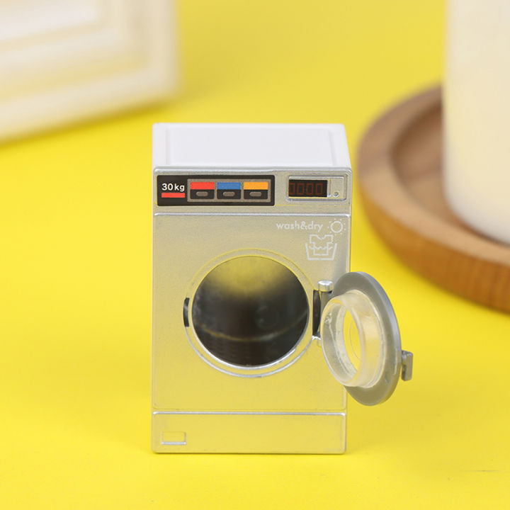 1:12%20Dollhouse%20Miniature%20Washing%20Machine%20Home%20Appliance%20Laundry%20Model%20Decor%20Toy%20-%20Image%202