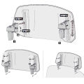 Motorcycle Windshield Extension Windscreen Deflector Adjustable Clip-on Windshield Universal. 