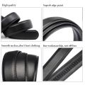 Men Women 2.4 2.8 3.0 3.5 cm Wide Belt No Buckle for Automatic Buckle High Quality PU Leather Belts Body Straps without Buckle.