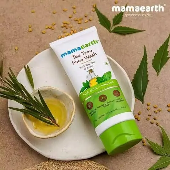 MamaEarth%20Tea%20Tree%20Face%20Wash-100ml%20-%20Image%202