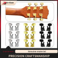 Set of 3L3R Machine Heads Tuners Acoustic Electric Guitar Tuning Pegs Keys Sealed for Guitar Parts, Black/ Chrome/golden. 