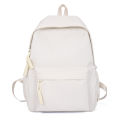 Large Lightweight Simple Solid Color Casual Kids Backpack Advanced Waterproof Durable with Reflective Strip Children's Schoolbag.