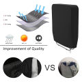 New Folding Reclining Chair Cover Waterproof Anti-UV Sun Lounger Cover Dustproof Garden Reclining Chairs Covers with Storage Bag. 