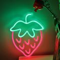 Strawberry Neon Sign LED Neon Light Wall Decor for Bdroom Game Room Store Party Kitchen Restaurant Club Gift for Friend. 