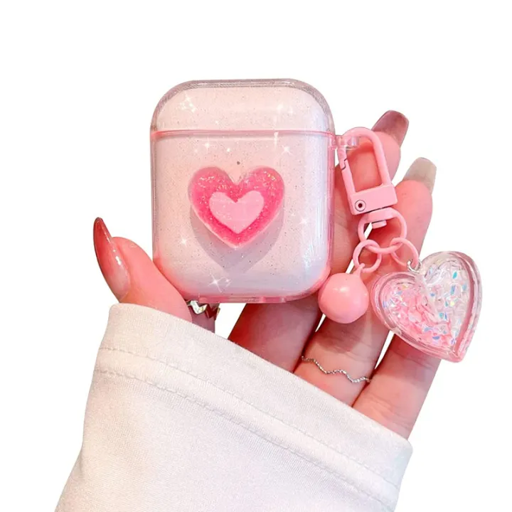 Cute%20Glitter%20Love%20Crystal%20Headphone%20Cover%20Pendant%20Minimalist%20Style%20For%20Apple%20Airpods%20Bluetooth%20Headset%20Protective%20Case%20-%20Image%206