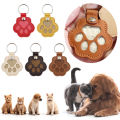 Pet Hair Memorial Keychain PU Leather Keepsake Locket for Cat Dog Fur Pet Hair Storage Pendant Handbag Hanging Accessories. 