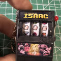 Game The Binding of Isaac Cosplay Key Chain Fashion Black Keychain Metal Keyring Backpack Decoration Party Prop.