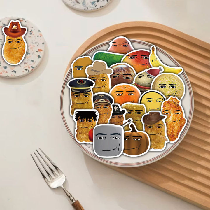 58PCS%20Robloxs%20Face%20Winning%20Smile%20Chicken%20Nugget%20Meme%20Stickers%20Aesthetic%20Phone%20Laptop%20Motorcycle%20Phone%20s%20Wall%20Sticker%20-%20Image%204