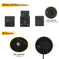 24V COB LED Strip Light with PIR Motion Sensor Movable Disassemble Switch Rechargeable RF Reciever Bed Hallway Stair Night Lamp. 