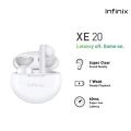 Original Infinix XE20 TWS Earbuds - For Gaming & Regular Use - White Color . 