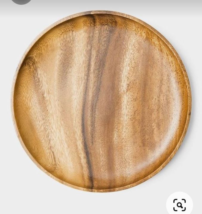 Wooden Plates made with 100% original wood,Best Quality with low price ( Pack of 2 )