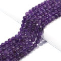 Natural Stone Amethysts Crystal Beads Round Loose Spacer 5A Bead For Jewelry Making Diy Bracelet Necklace Accessroy Finding 15".
