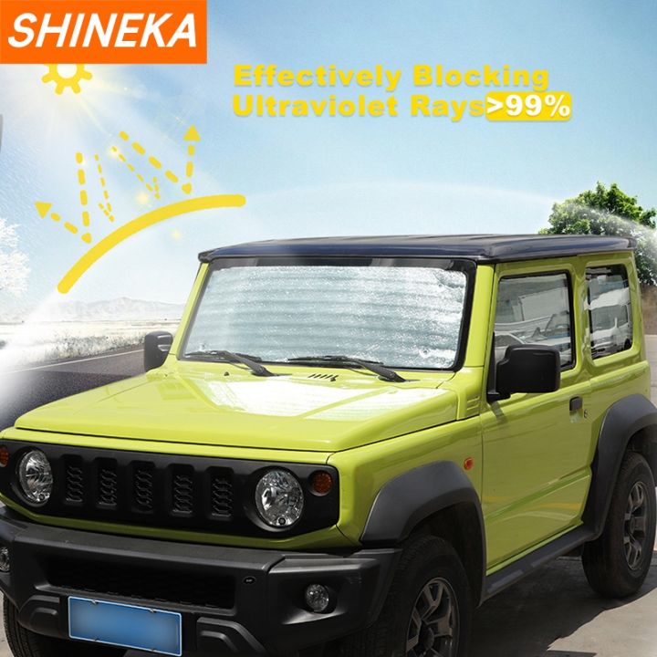 SHINEKA%20Car%20Window%20Visor%20Sunshade%20Heat%20Insulation%20Kit%20For%20Suzuki%20Jimny%20JB64%20JB74%202019%202020%202021%202022%202023+%20Exterior%20Accessories%20-%20Image%205
