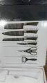 6 Pcs Knife Set Non-Stick Coating Stainless Steel.