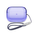 Transparent Soft TPU Earphones Case for AirPods Pro 2nd 2022 with Anti-lost Hanging Rope Strap, for Airpods Pro 2 Silicone Cover. 