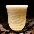 Chinese white porcelain cup goat fat jade personal cup Tea set ceramic host cup sample tea cup Kung Fu tea cup cup.
